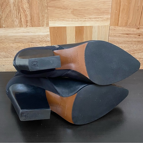 DONALD J PLINER “Volt2” Black Snakeskin Leather Ankle Boots Chunky Heels Size 9 - Picture 6 of 15